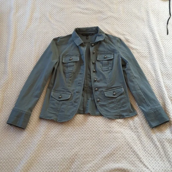 White House Black Market Military Style Jacket - Picture 1 of 6